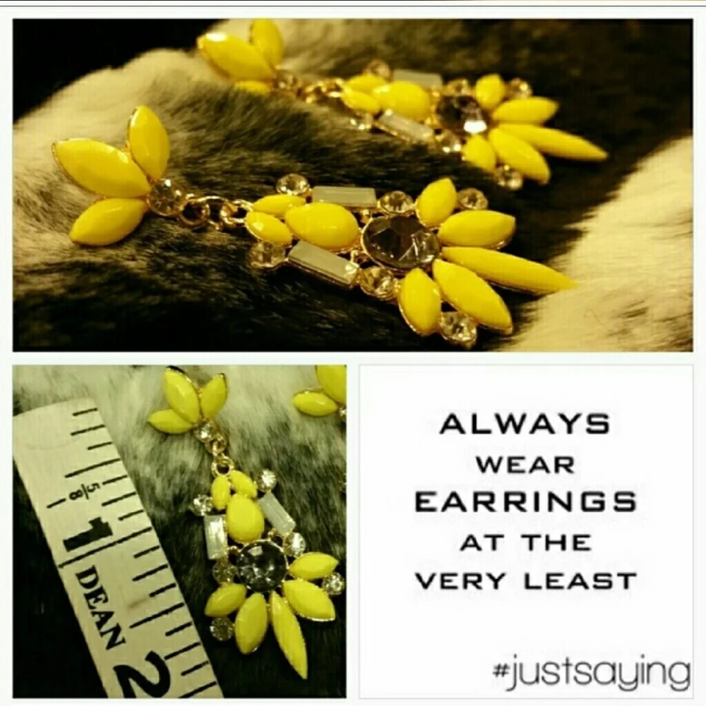 A drop of sunshine earring NWT